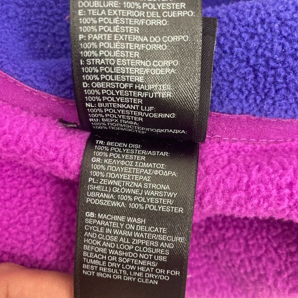 The North Face FlashDry Fleece Jacket Size S/P Full Zip Purple Pink Colorblock - Picture 16 of 16